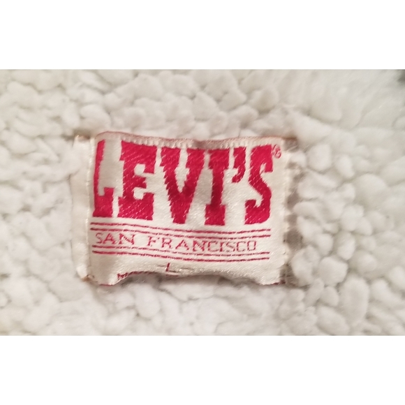1970's Levi's Acid Wash Sherpa Truckers Jacket. - Picture 3 of 8